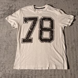 The Raw Uncut 78 Short Sleeve T-Shirt White/Black Size Medium